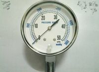 เกจแรงดันต่ำ  เกจ หน้าปัด 3 นิ้ว เกลียว 3/8 PT วัดแรงดันต่ำ LOW  PRESSURE  GAUGE TEKLAND