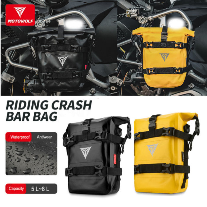 Crashbar Bag Motowolf Tas Side Bag Motor Waterproof Multifungsi Lazada Indonesia