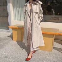 (พร้อมส่ง) Korea trenchcoat โค้ทกันลมเกาหลี สีครีม ทรงสวย ทรงหลวมนิดๆ เนื้อผ้าดี มีซับในอย่างดี กันลมกันหนาวได้ดีค่าา