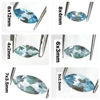 บลูโทพาส ทรงมาควิส หินธรรมชาติ 100% Blue topaz marquise shape 100% natural gemstone