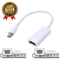 เตรียมจัดส่งMini DP to HDMI, Gold Plated Mini DisplayPort (ThunderboltTM Port Compatible) Male to Female Adapter (white)