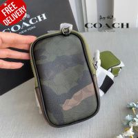 กระเป๋าใส่โทรศัพท์ COACH CC026 Multifunction Phone Pack Crossbody Bag Canvas
