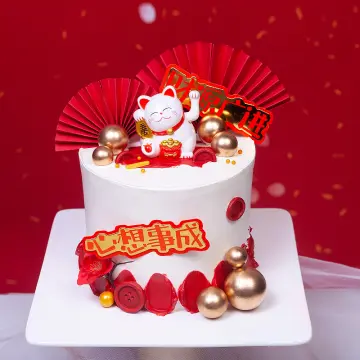 new year lucky cat cake decoration| Alibaba.com