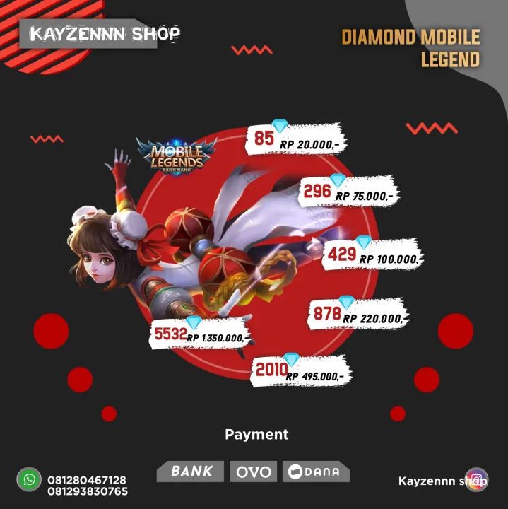 Top Up Diamond Mobile Legends Murah Lazada Indonesia