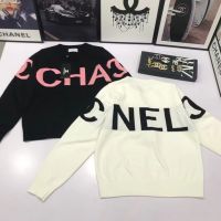 ?️เสื้อแขนยาวไหมพรมคอกลม ดีไซน์สวยเท่ ปักลายหน้าหลัง