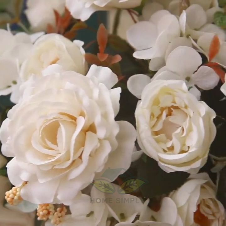 Hoa giả Ha giả trang trí Hoa giả trang trí để bàn Bó hoa cẩm tú ...