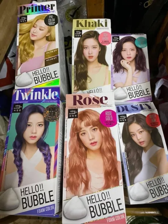 MISE EN SCENE TONE UP HELLO BLEACH HELLO BUBBLE FOAM HAIR DYE PERMANENT