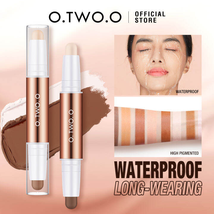 O.TWO.O Contour Stick Double Head Contour Pen Waterproof Matte Finish