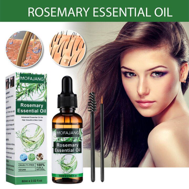 Rosemary Essential Oil For Hair Growth Nourishment Scalp Anti Hair Loss Repair Damaged Toughness