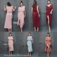 (นางแบบใส่ชุดขาย) EvenT PleaT DreSS เดรสพลีท เดรสอกไขว้คอวี เดรสดีไซน์เก๋ เดรสอัดพลีท ปกพับปีกใหญ่ ดูดี เดรสผู้ดี สวยละมุน **งดรับลค.ดราม่า