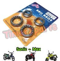 Sonic125 Msx125 ** ถ้วยคอ + ลูกปืนคอ ** อย่างดี