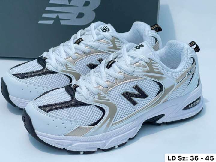 รองเท้าnew-balance-530-abzorb-size36-45-running-white-gold-รองเท้าวิ่งผู้ชาย-รองเท้าวิ่งผู้หญิง-รองเท้าออกกำลังกาย-รองเท้าผ้าใบ