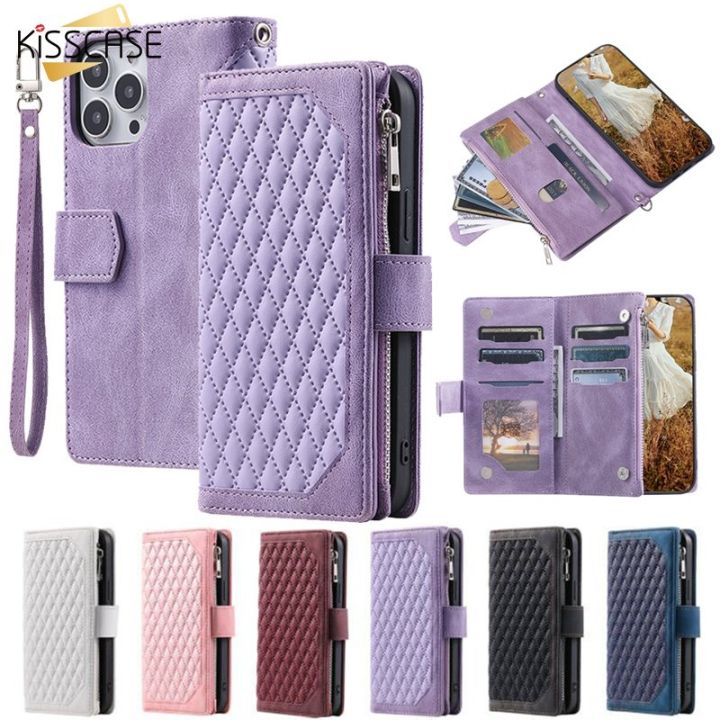 Wrist Strap Crossbody Leather Wallet Case For Samsung Galaxy S23