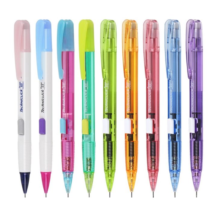 pentel-pentel-ของญี่ปุ่นสีคอนทราสต์รุ่นจำกัดรุ่น-pd105c-ดินสออัตโนมัติแบบด้านข้าง0-5ดินสอเขียนสำหรับนักเรียน