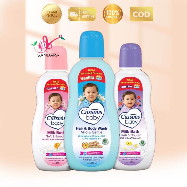Cussons Baby Milk Bath / Hair & Body Wash 200ml Lazada Indonesia