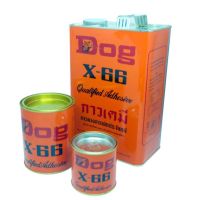 กาวยางตราหมา Dog X-66 กาวยางอเนกประสงค์ กาวยางติดรองเท้า ขนาด 600 กรัม และ 3 ลิตร