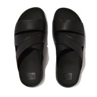 รองเท้าผู้ชาย fitflop แท้ ?% รุ่น CHI Stripe-Embossed Leather Size 44(US11)