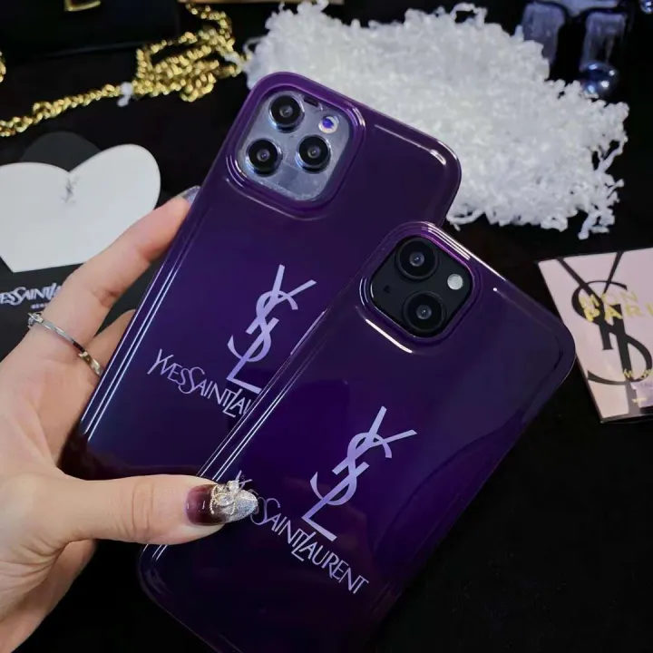 Bl Imd Case For Iphone 14 13 12 11 Pro Max Iphone 13 Pro Max Phone Case Half Transparent Luxury Fashion Full Protection Phone Case Ysl Purple Phone Case Lazada Ph