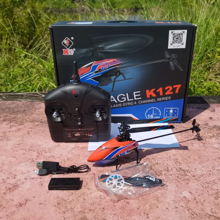 WLTOYS XK K127 EAGLE เฮลิคอปเตอร์บังคับวิทยุ 4 CH. ระบบ FBL 2.4GHZ