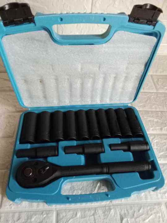 15PCS 1/2DR.FLOWER TYPE DEEP SOCKET WRENCH SET Lazada PH