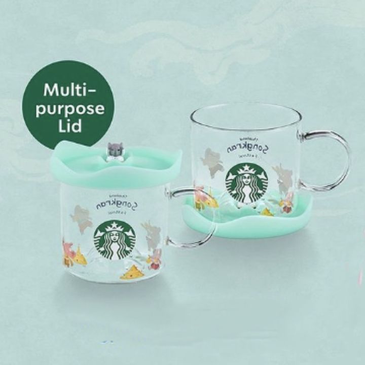 starbucks-elephant-glass-with-silicone-lid-12ozแท้