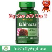 ((ขวดใหญ่ คุ้มกว่า)) Puritan Echinacea 400 mg 200 capsules