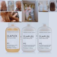 ??(แบบแบ่งขายแบบ set small) Olaplex no1(press option)+ no2 (40ml) (In clear bottle)??