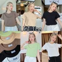 88story.th - Uni top พร้อมส่ง เสื้อคอกลม ผ้ายูนิ ผ้านิ่มมากๆใส่สบายผิว คอไม่ย้วย ทรงสวยมาก everyday look