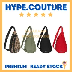 New Supreme Waist Bag FW20 Beg Pinggan Beg Fesyen Waterproof Unisex Leopard  Superme