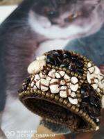 กำไลถักประดับหินทำเป็นลวดลาย( bracelet​ woven​ with variety of  stones