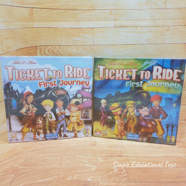 Ticket To Ride First Journey Europe and US Family Games Boardgames for Kids  in English