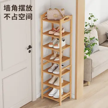 Small Narrow Shoe Shelf Multi-Layer Living Room Shoe Rack Space Saving  Economical Home Narrow Door Corner Seam Door Shoe Cabinet