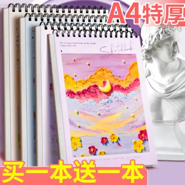 8k Sketchbook Thicken Art Painting Students Use Blank Picture Book