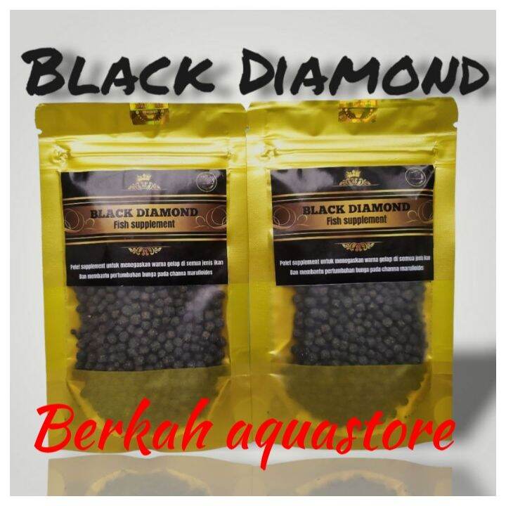 Makanan Ikan Repack Pelet Black Diamond Original Dubai Aquatic | Lazada ...