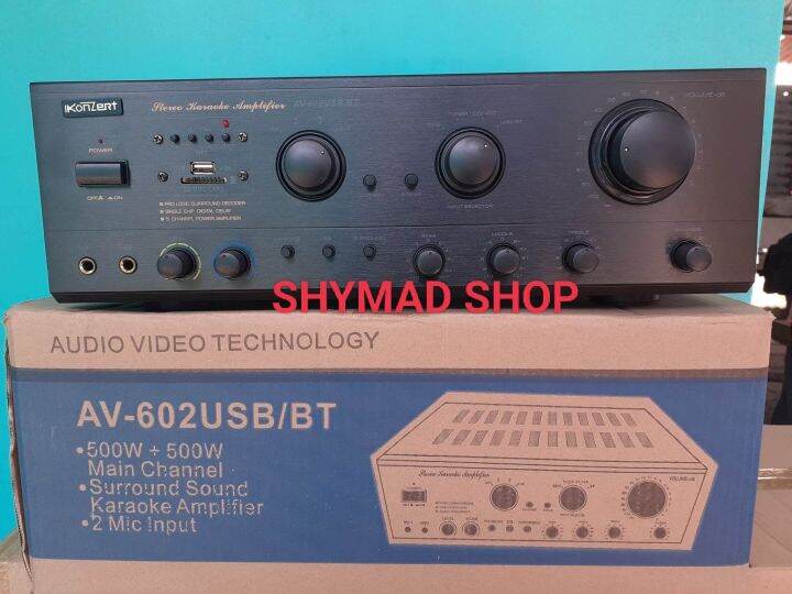 AMPLIFIER AV-602 BLUETOOTH/USB (1000WATTS) | Lazada PH