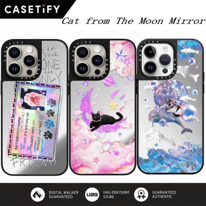CASETiFY Cat from The Moon Mirror Case for iPhone 15 Pro Max / iPhone