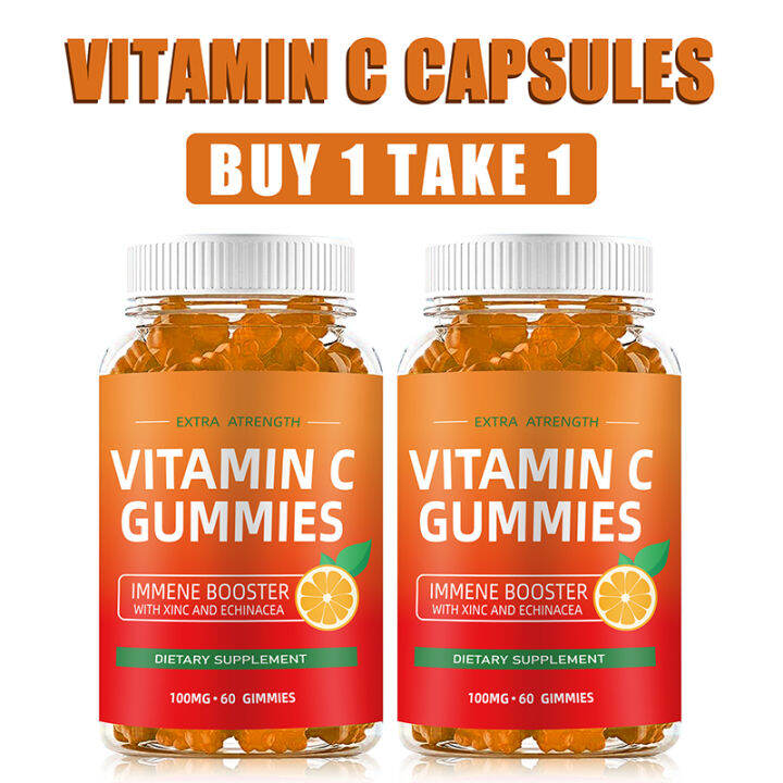 Vitamin C Gummy Immunity Boost for Adults & Kids Ascorbic Vitamin C