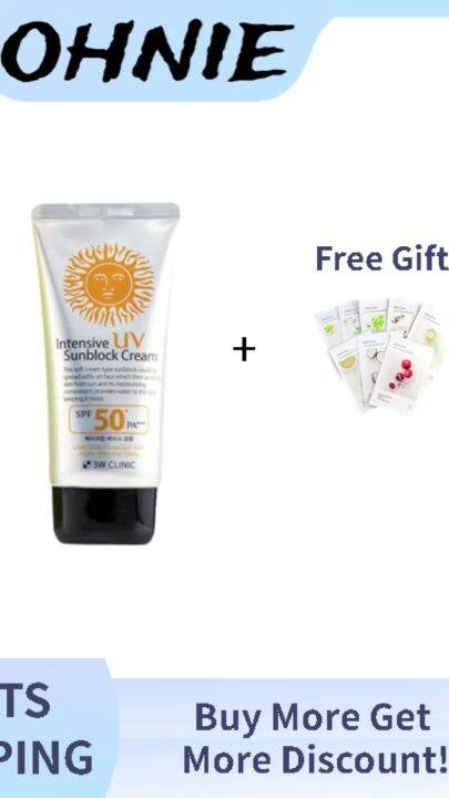 【OHNIE】3W CLINIC Isolation UV Refreshing Non Greasy Sunscreen SPF50+ PA ...