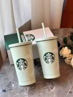 แก้วเก็บความเย็น starbucks งานสแตนเลส 304 ขนาด 500 ml ( พร้อมหลอด)