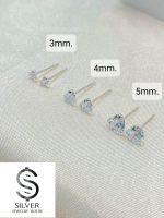 ต่างหูเพชร cz. เงินแท้92.5% [เพชรหัวใจcz.] heart diamond earrings