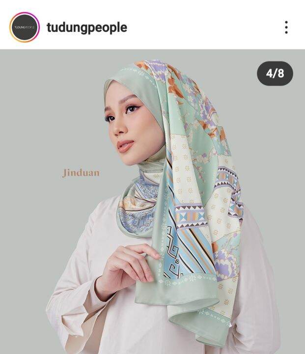 tudungpeople pleated shawl