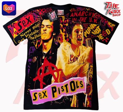 เสื้อวง Sex Pistols OVP สกรีนดิสชาร์ด D-203 เสื้อวงดนตรี เสื้อวงร็อค