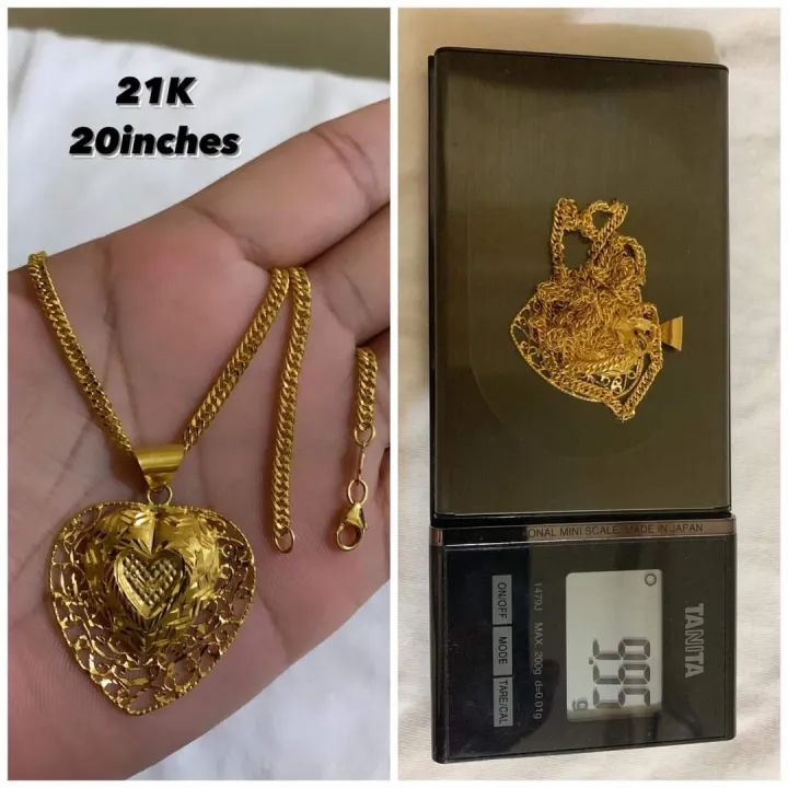 21K LADIES NECKLACE SAUDI GOLD PAWNABLE ** MONEY BACK GUARANTEE IF FAKE