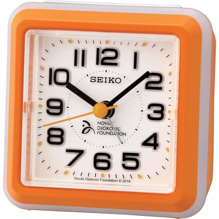 นาฬิกาปลุก-seiko-alarm-clock-รุ่น-qhe908-novak-djokovic-qhe908e-qhe908k-รับประกันศูนย์1ปี-ราคาลดพิเศษ-ลดกระหน่ำ-มีจำนวนจำกัด