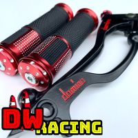 ปลอกแฮนไฮโซสีแดง+มือครัช+มือเบรค Domino DW Racing