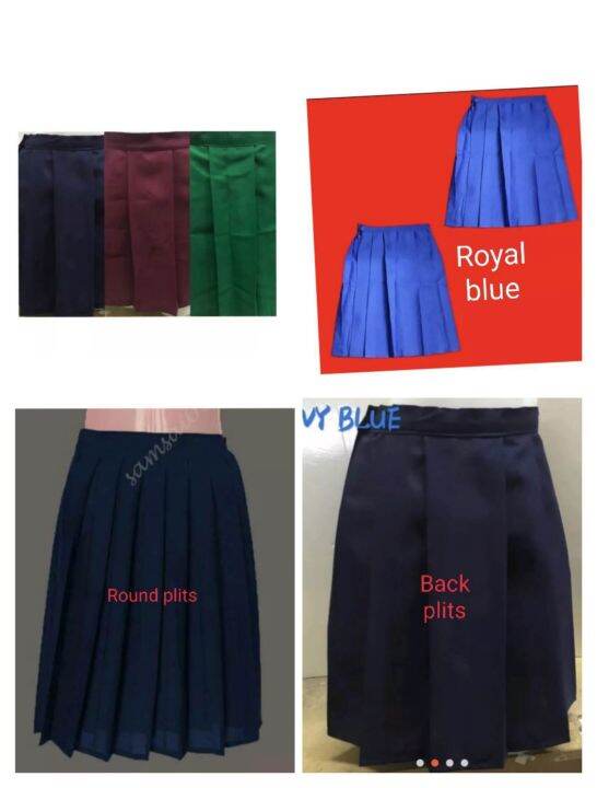 SKIRTS FOR SCHOOL UNIFORM (BACK PLEATS) | Lazada PH