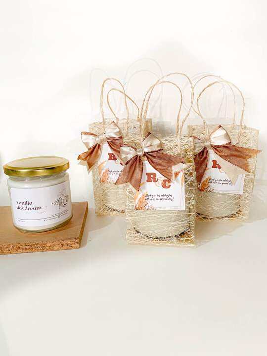 Scented Soy Candle for Souvenirs, Weddings, Giveaways, Christenings etc