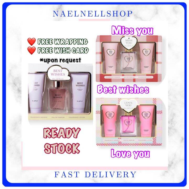 ELIANTO Love You & Best Wish Fragrance Set Gift EDP Perfume