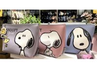 Moshi Moshi กระเป๋าดินสอ กระเป๋าใส่ของอเนกประสงค์ ลาย SNOOPY ลิขสิทธิ์ของ