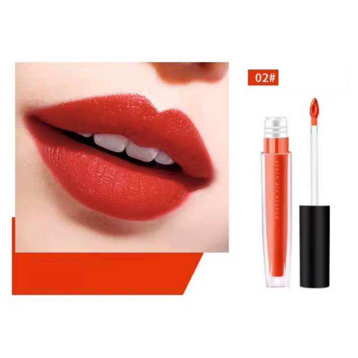 b2186-red-velvet-lip-glaze-ลิปสติก-เนื้อแมตต์-กํามะหยี่-เนื้อแมตต์